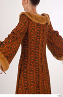  Photos Woman in Historical Dress 34 15th century Historical clothing brown dress fur upper body 0005.jpg